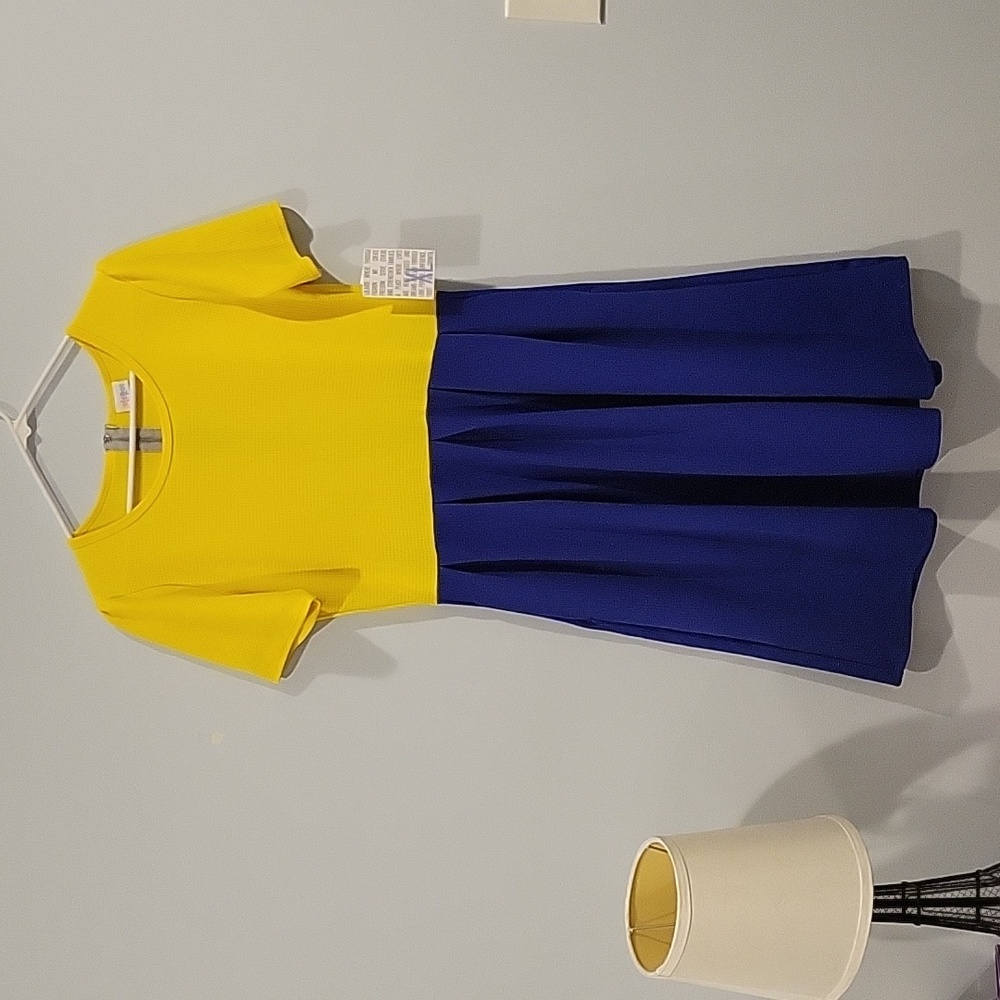 NWT Gold and Blue XL Amelia Dress